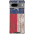 Texas Flag Dark Wood Google Pixel 7a Clear Case